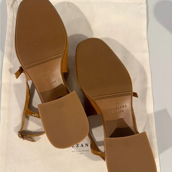 Brand new Sézane Women's Orche color Leather Paula Babies shoes - Picture 3 of 12